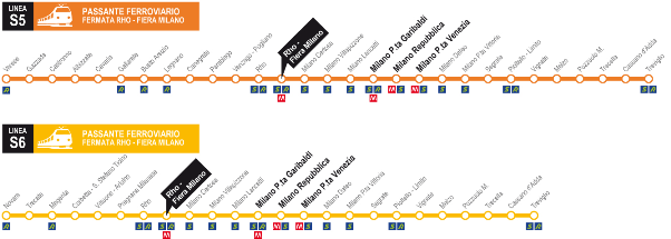 Linee S5 e S6 per RHO Fiera Milano Linee S5 e S6 per RHO Fiera Milano